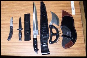 The knives carried by Eric Harris and Dylan Klebold